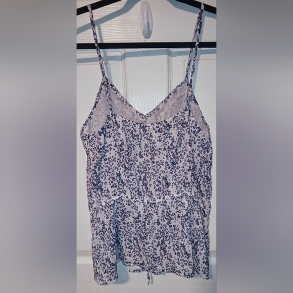 Mudd Sleeveless Ruffle Front Tank Top Adjustable Straps Cinch Waist Size Large - Picture 2 of 4